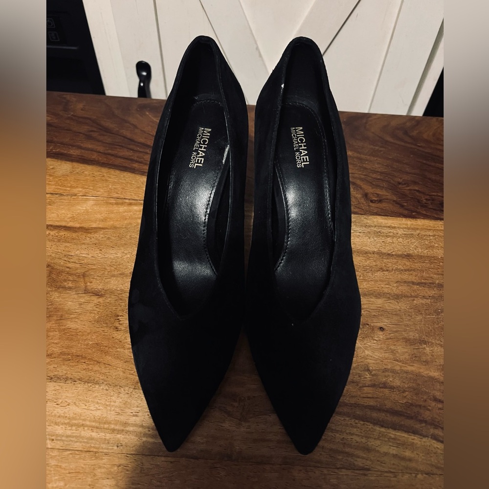 Michael Kors Black Suede Pointed Heels